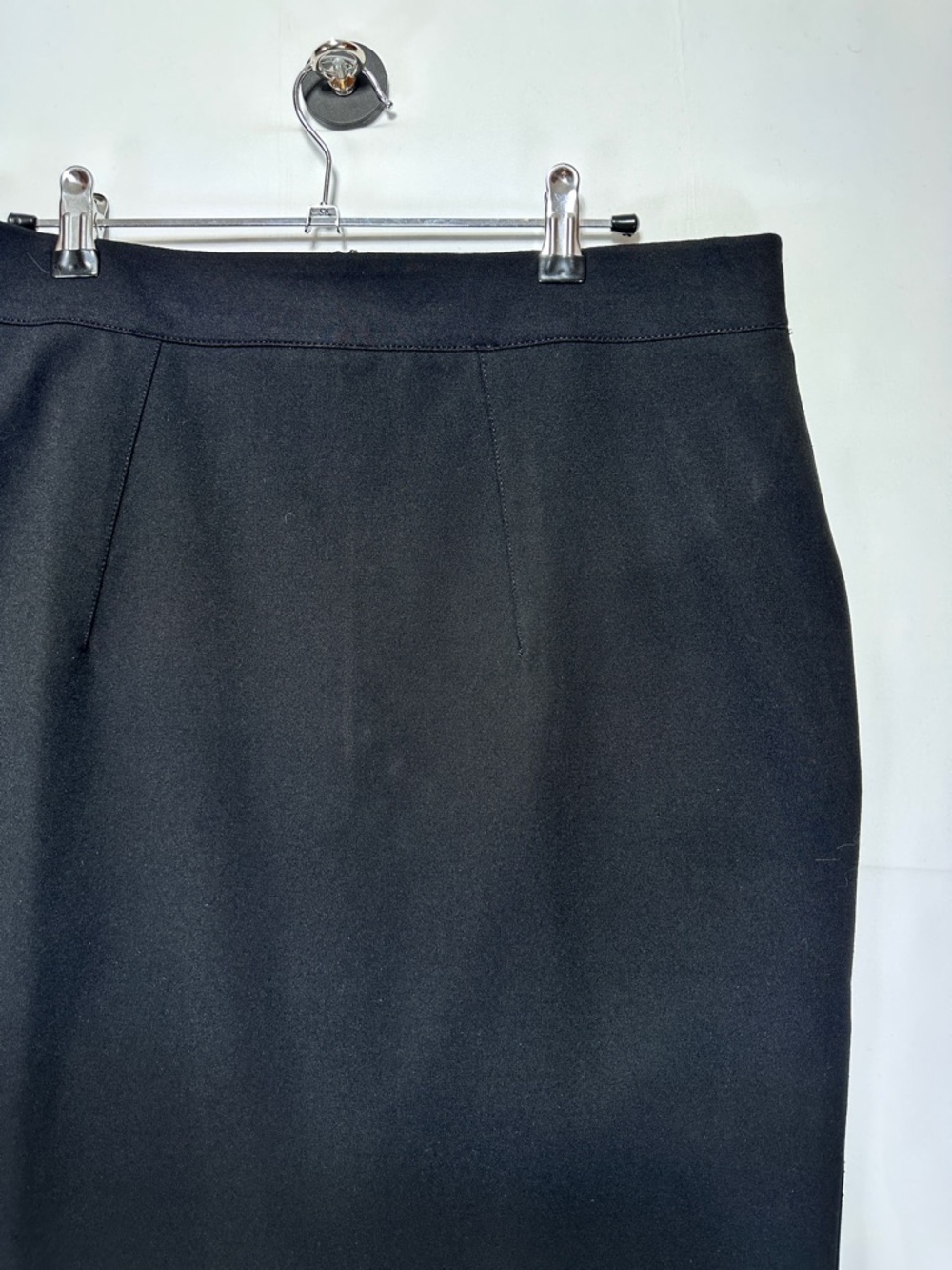 Tommy Hilfiger Pencil Skirt Black Stretch Knit Knee Length Size 12 Workwear - Picture 2 of 7